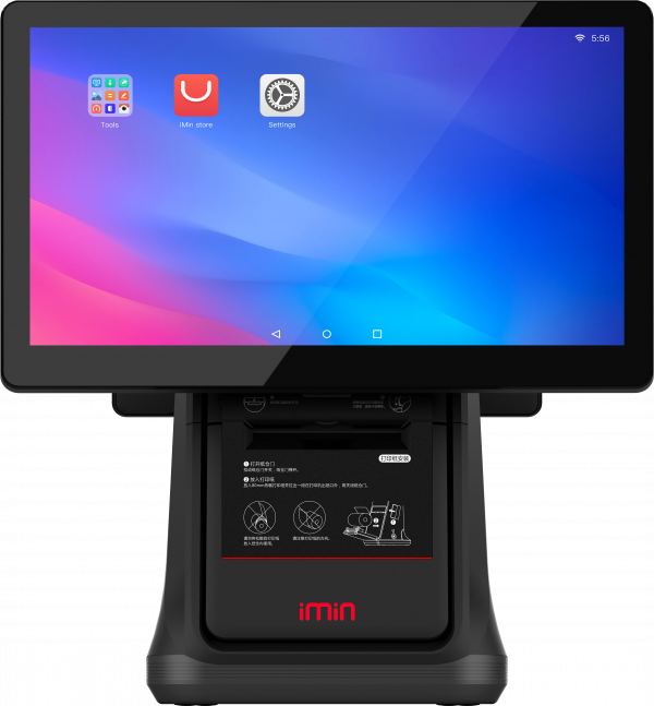 POS терминал iMIN D4 dual + принтер  (дисплей15.6 дюймів + 10.1 дюймів)