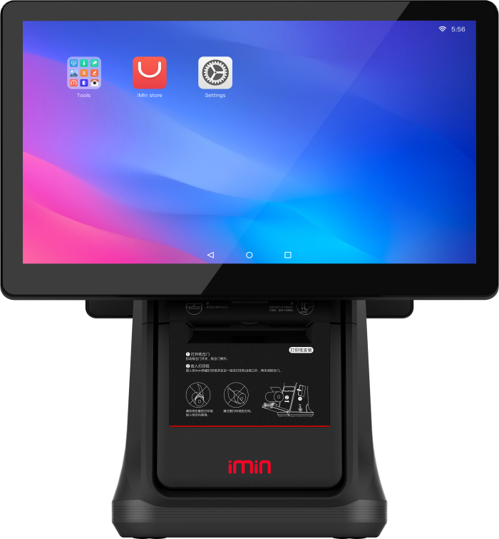 POS терминал iMIN D4 dual + принтер  (дисплей15.6 дюймів + 10.1 дюймів)